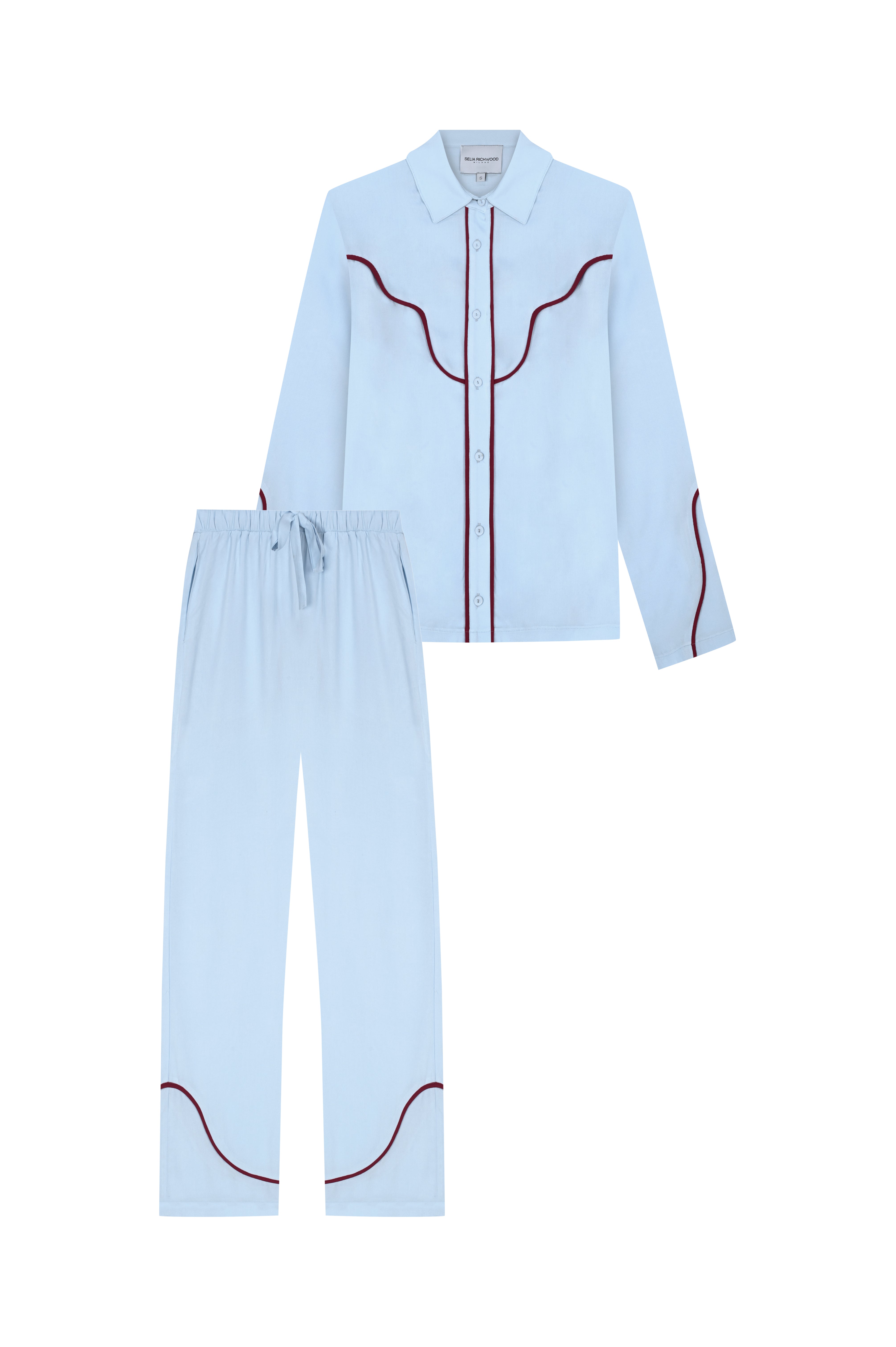 Texas Blue Long Pajama Set