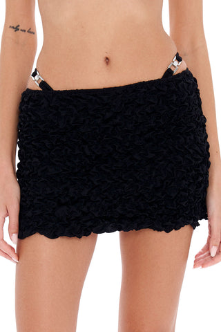 Lia Black Mini Beach Skirt