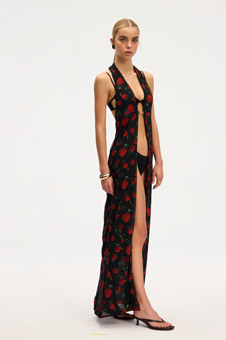 Delia Roses Long Beach Vest