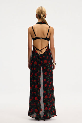 Delia Roses Long Beach Vest