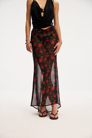 Aida Black Loop Top