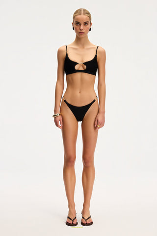 Alisha Black Bikini Top