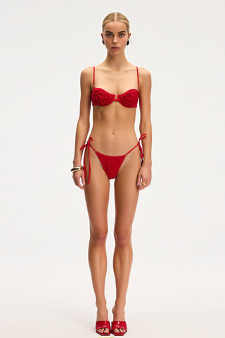 Misa Red Bikini Top