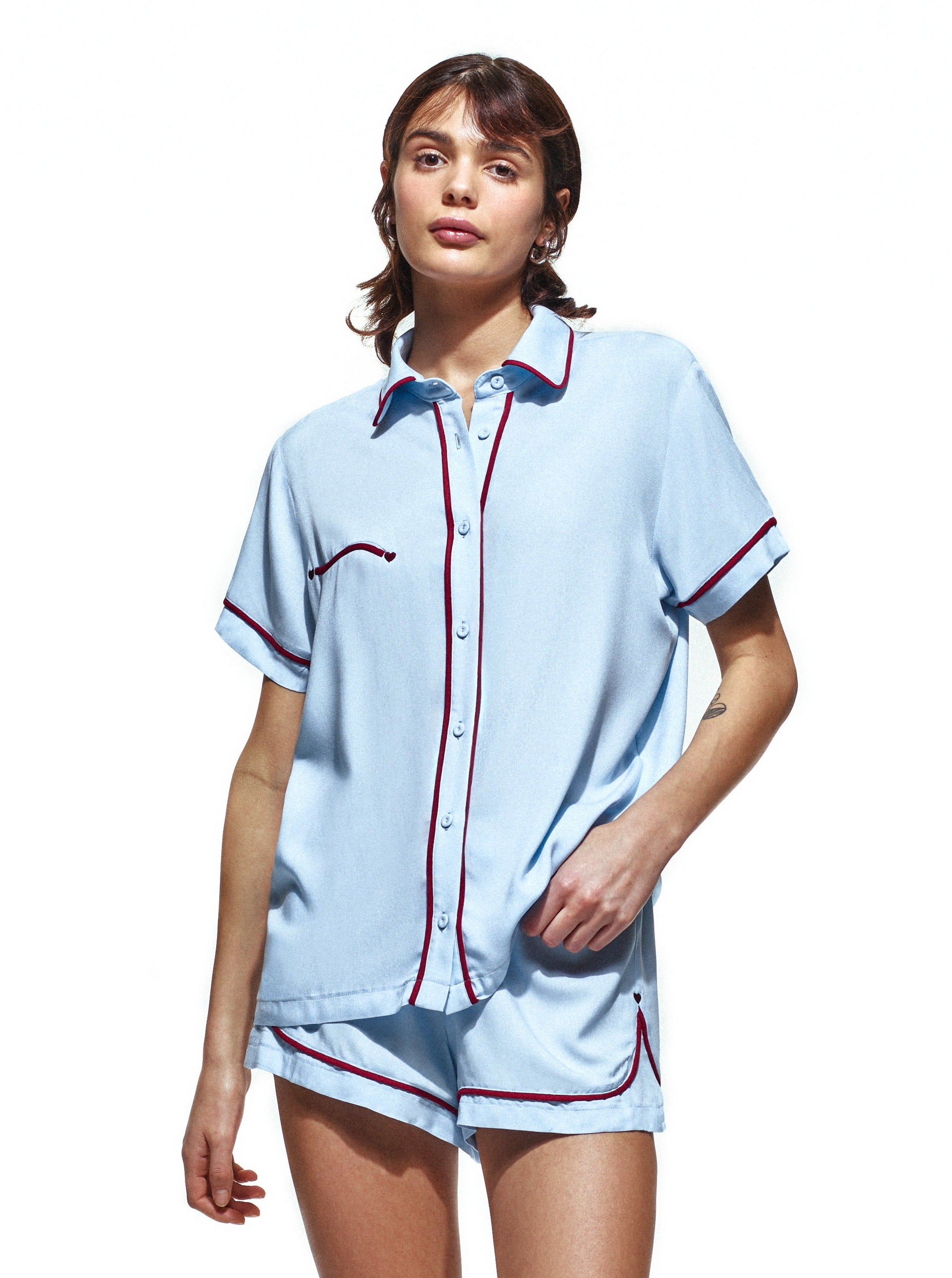 Texas Blue Short Pajama Set