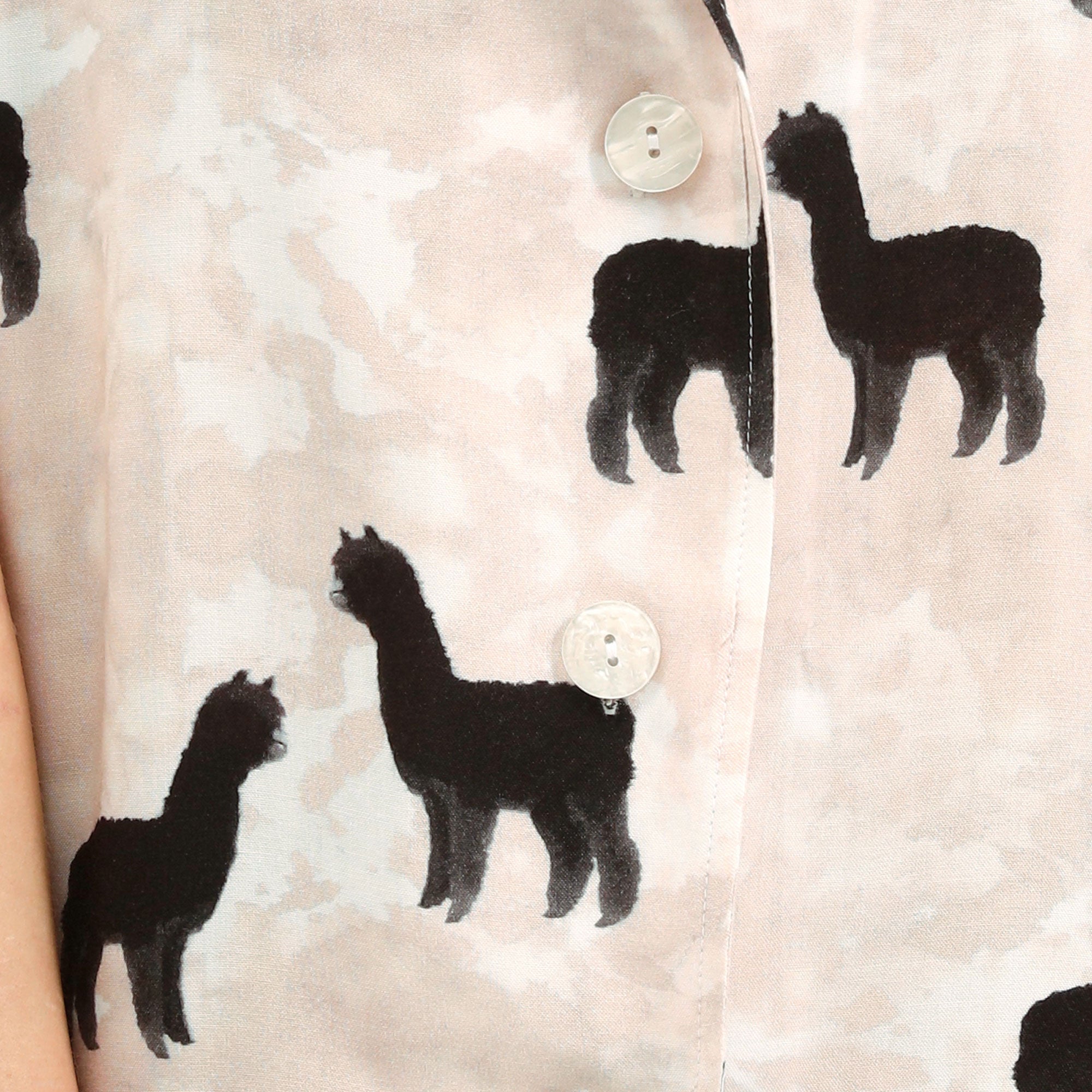Alpaca Night Shirt & Short Set